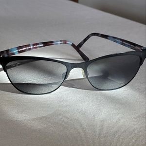 Maui Jim Blue Tortoise Metal Frame Sunglasses